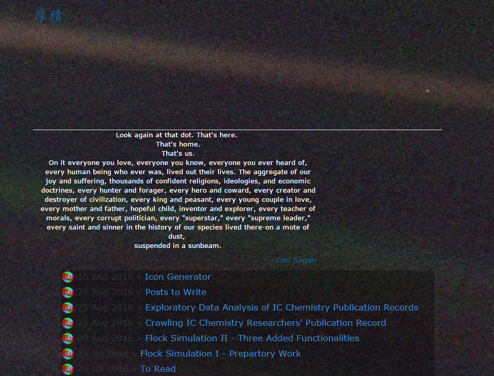 homepage theme